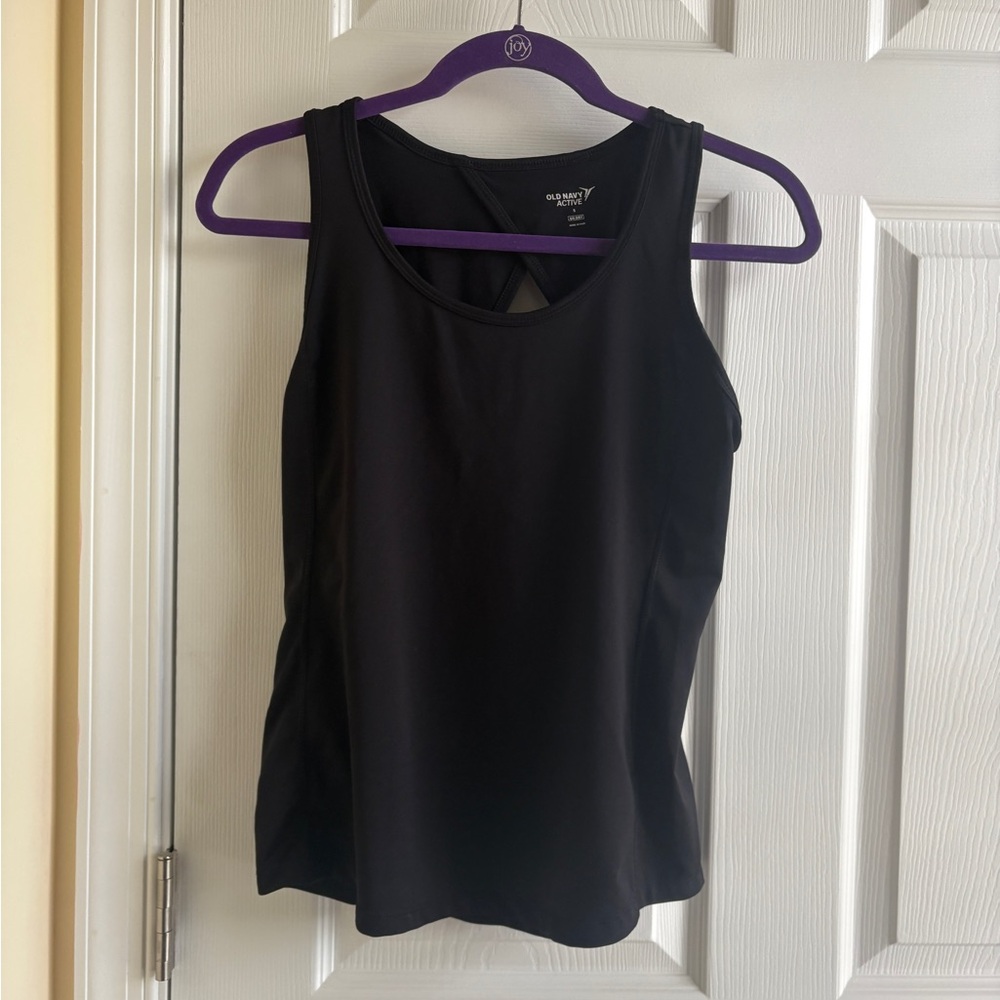 Old Navy Black Fitted Tank Top